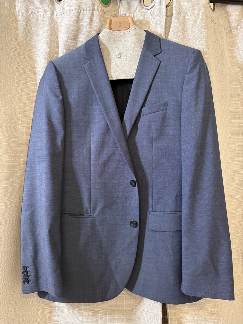 Hugo Boss Men's Blue Two-Button Suit Jacket